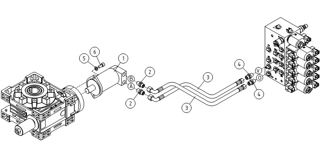 DINO 105TL HYDRAULICS, TURNING DEVICE