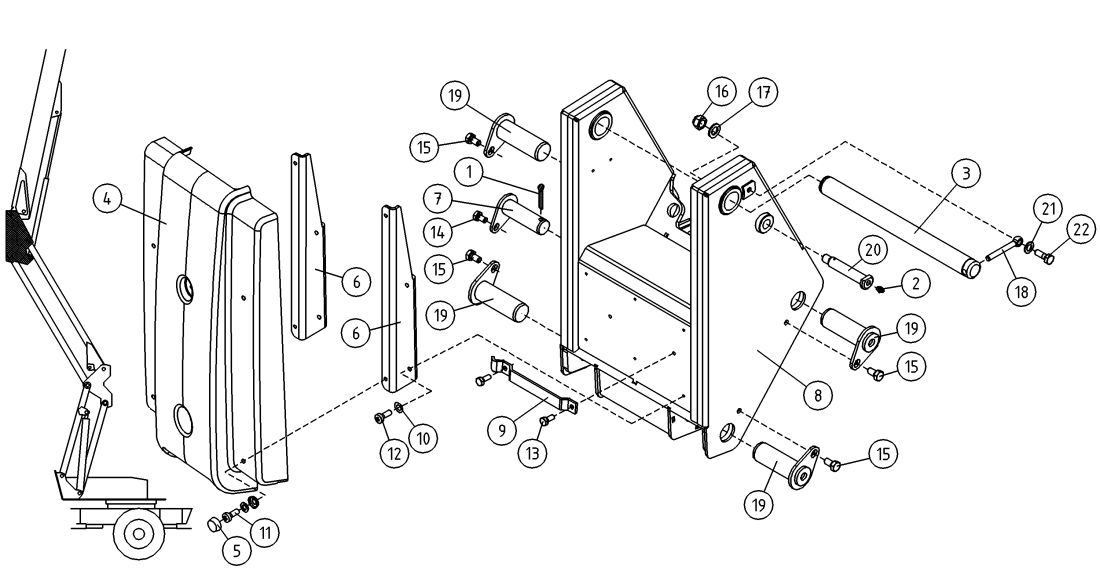 DINO 180XTII ATTACHMENT FRAME