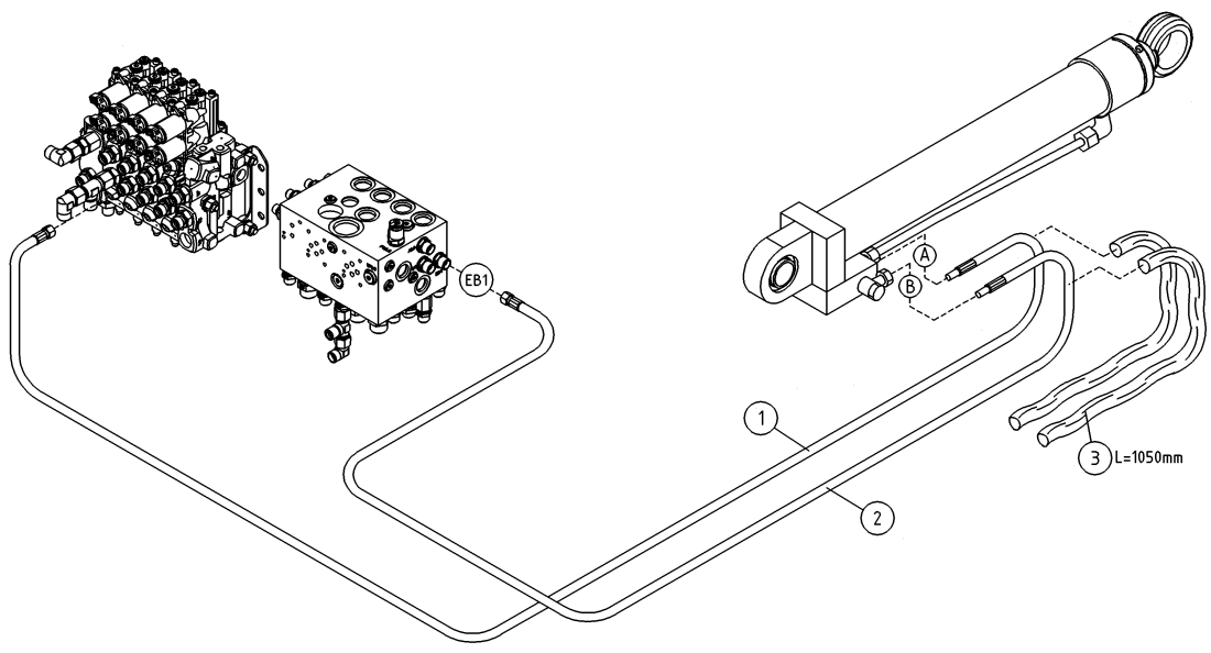 DINO 265RXT HYDRAULICS, LIFT CYLINDER