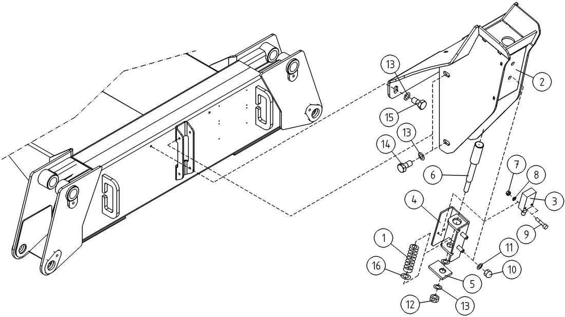 DINO 240RXT BOOM SUPPORT