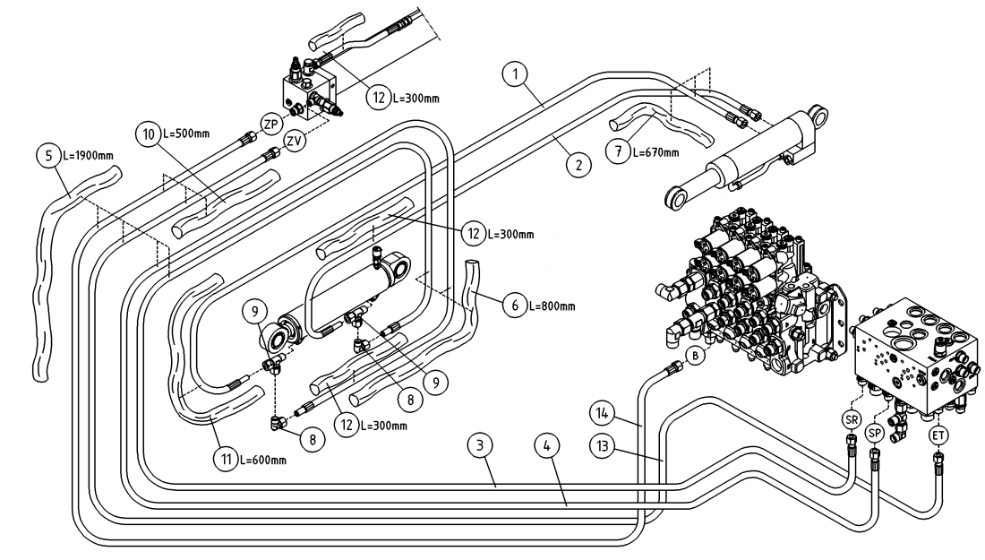 DINO 205RXT HYDRAULICS, BOOMS