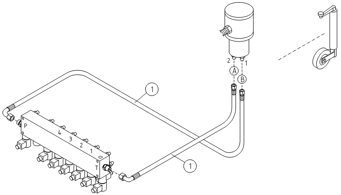 DINO 230T HYDRAULICS, ROTATING ADAPTER