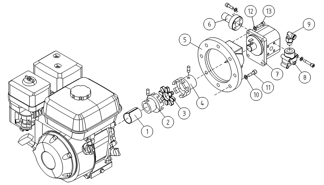 DINO 260XTD AGGREGATE (HONDA)