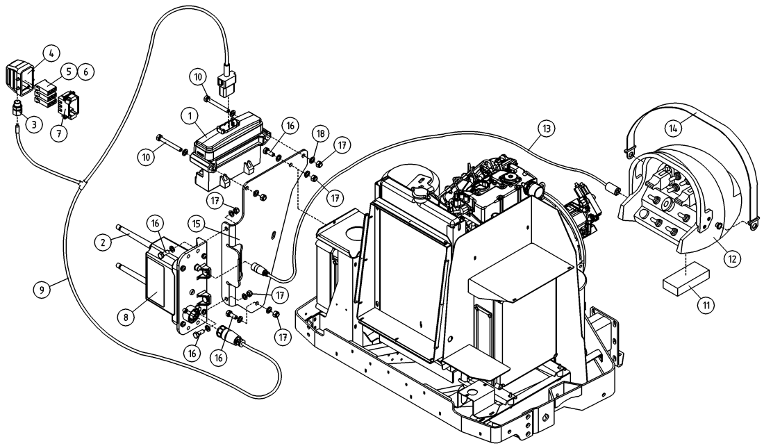 DINO 185XTCII RADIO CONTROL, OPTIONAL