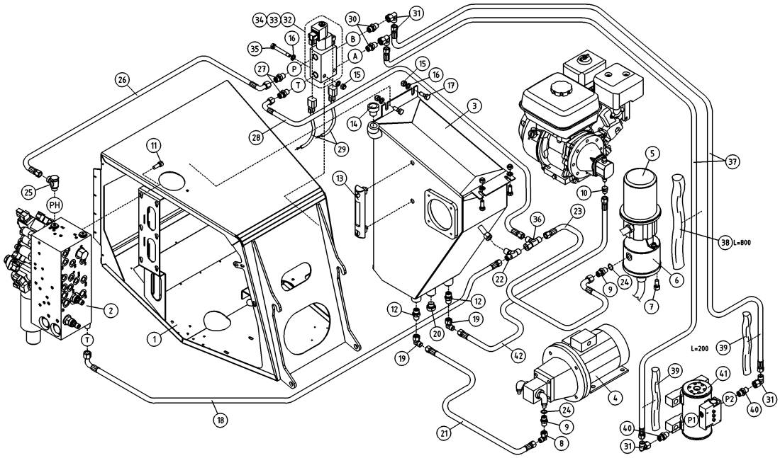 DINO 160XTII HYDRAULICS, PLATFORM ROTATION