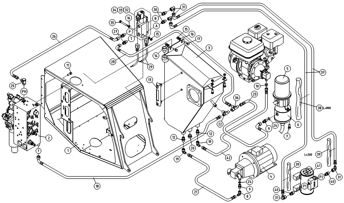 DINO 180XTII HYDRAULICS, PLATFORM ROTATION