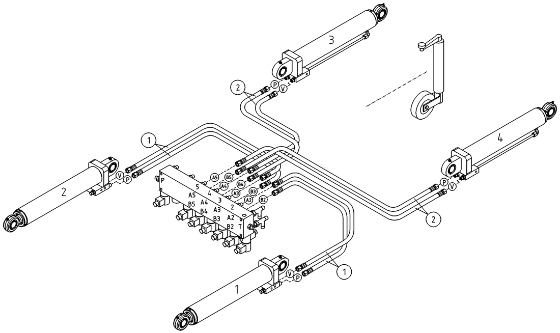 DINO 180XT OPTION, HYDRAULICS, OUTRIGGER