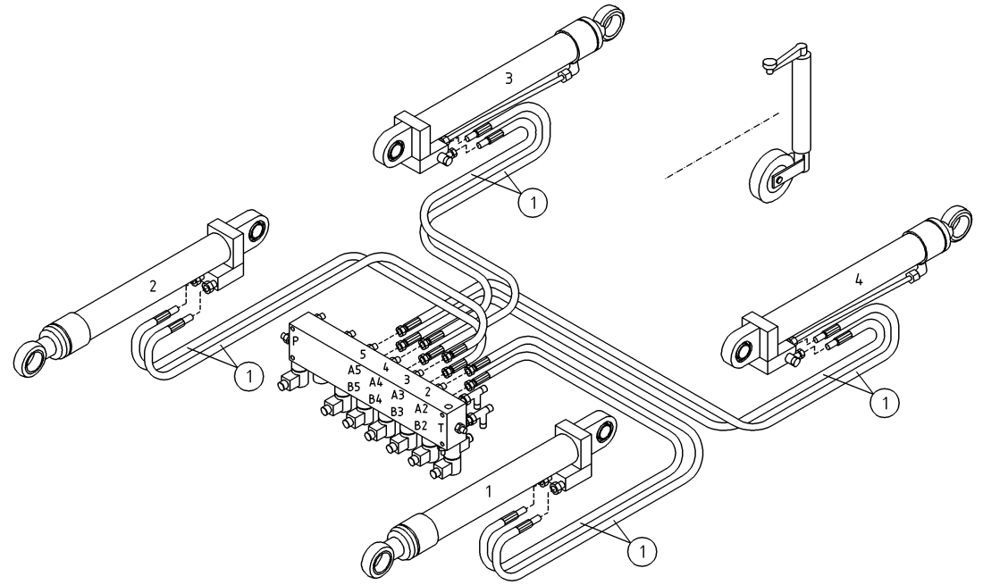 DINO 230T HYDRAULICS, OUTRIGGER