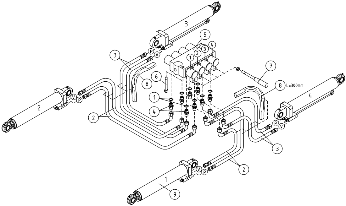 DINO 180XT HYDRAULICS, OUTRIGGER