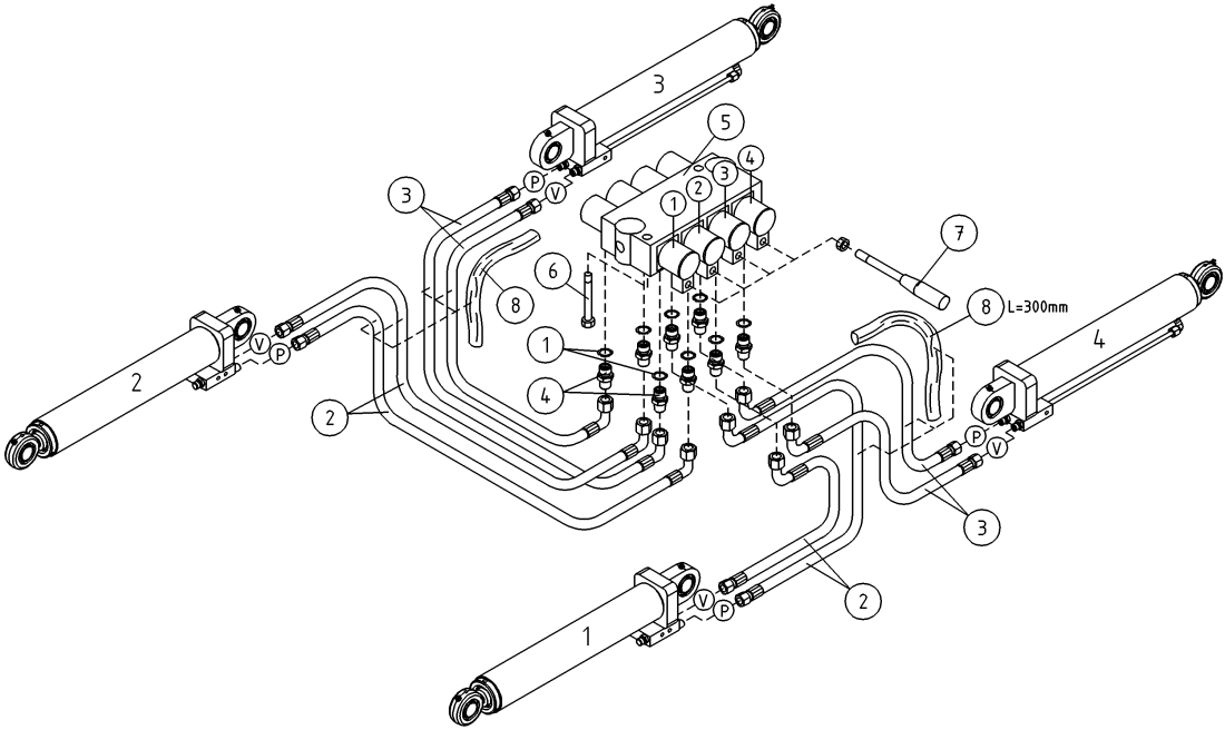 DINO 180TB HYDRAULICS, OUTRIGGER