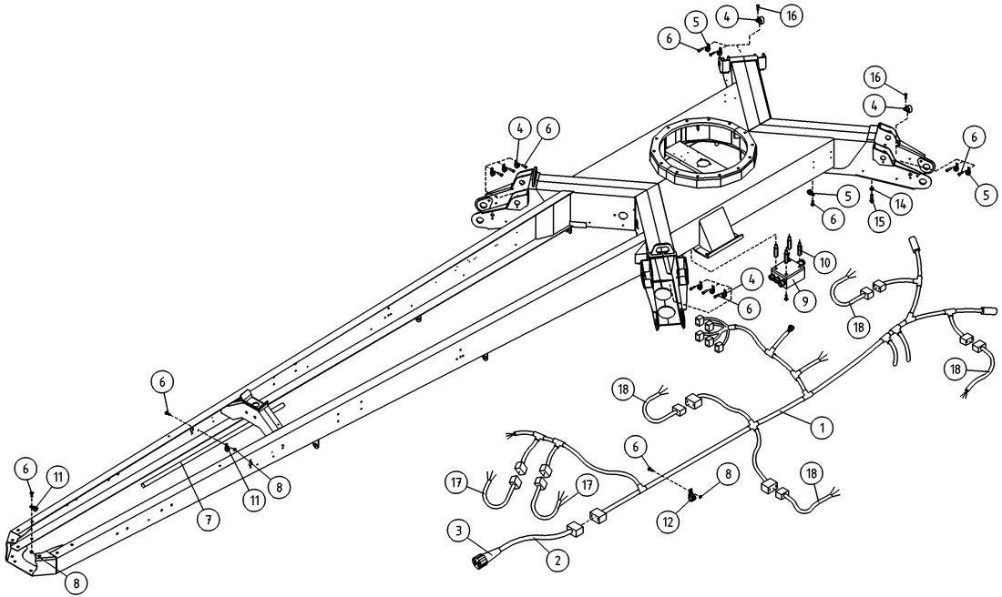 DINO 210XT CHASSIS, ELECTRIC HARNESS