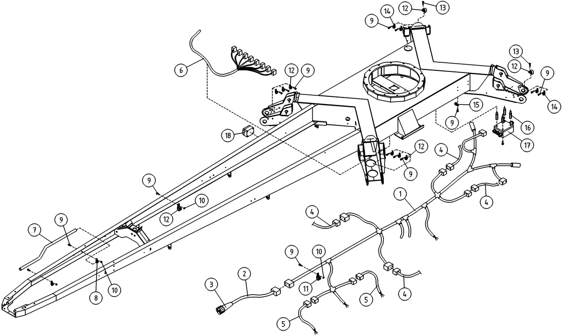 DINO 230T CHASSIS, ELECTRIC, HARNESS