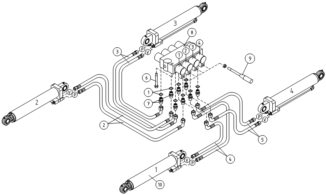 DINO 210XT HYDRAULICS, OUTRIGGER