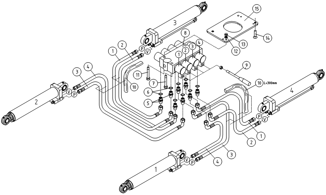 DINO 120TN HYDRAULICS, OUTRIGGER