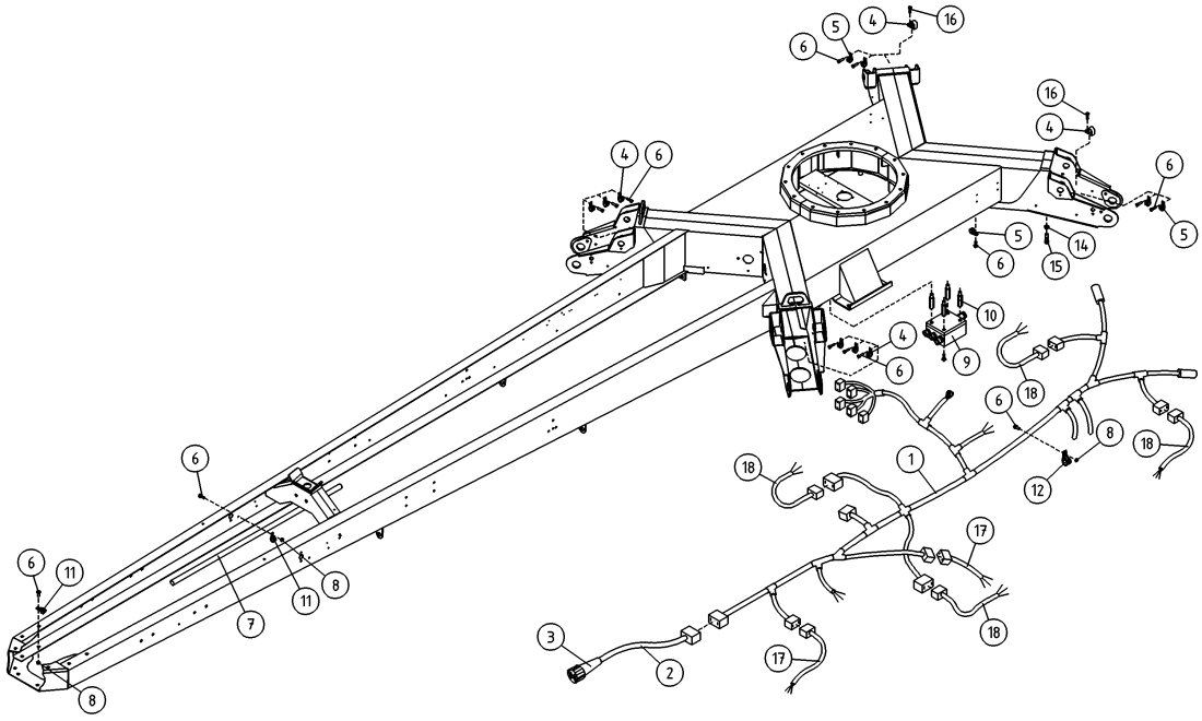 DINO  210XTII CHASSIS, ELECTRIC, HARNESS