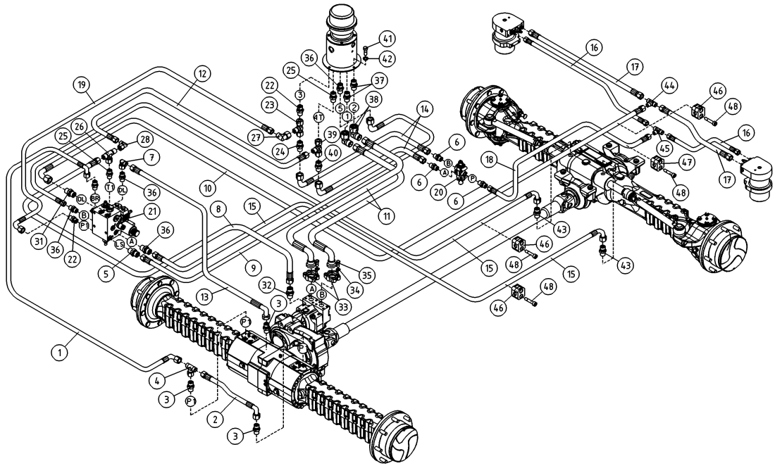 DINO 220XSE HYDRAULICS, AXLE