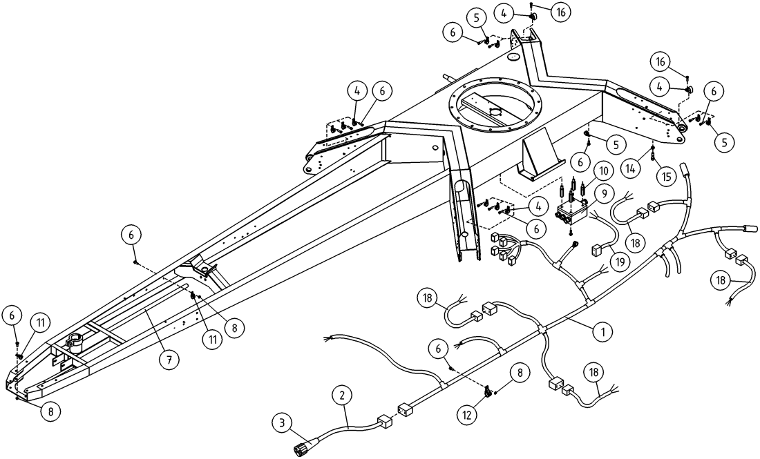 DINO 160XT CHASSIS, ELECTRIC HARNESS