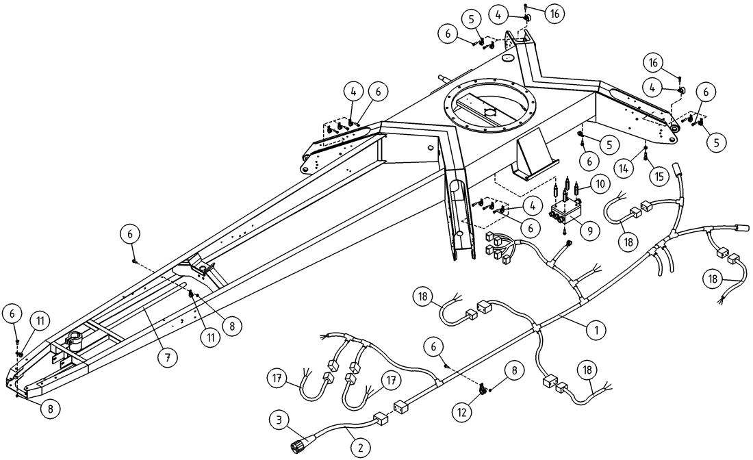 DINO 180XTBII CHASSIS, ELECTRIC HARNESS