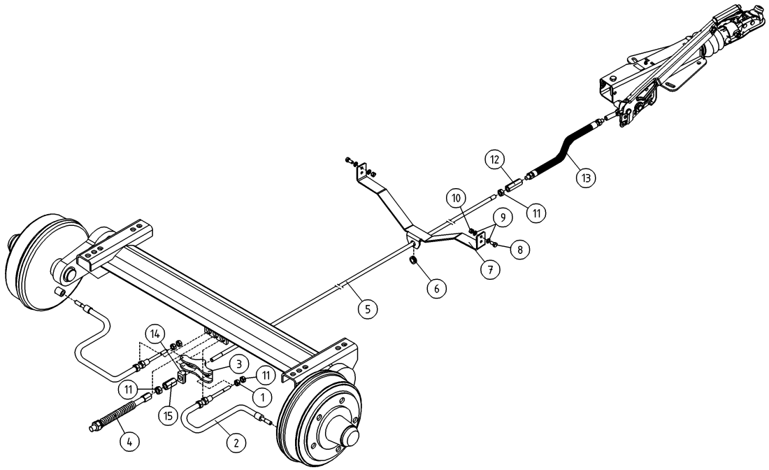 DINO 160XTBII BRAKE BEAMS