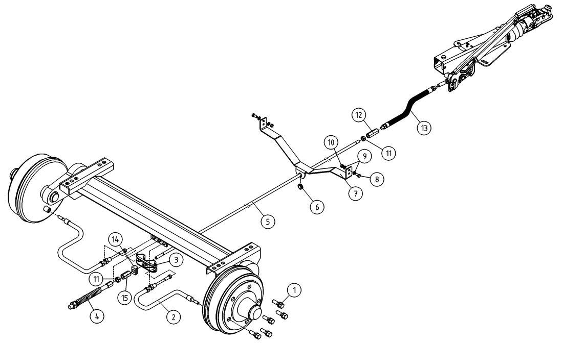 DINO 135TII BRAKE BEAMS