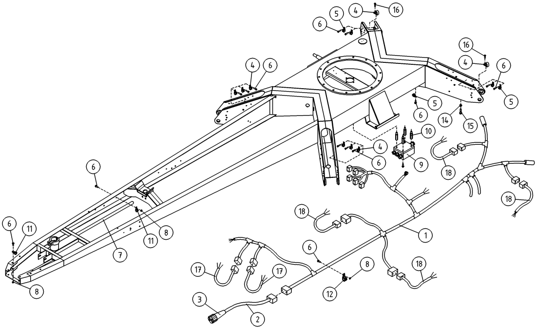 DINO 180XT CHASSIS, ELECTRIC HARNESS