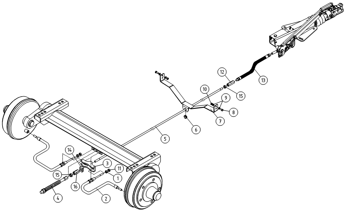 DINO 230T BRAKE BEAMS