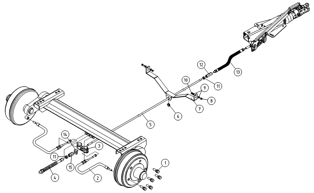 DINO 150TBII BRAKE BEAMS