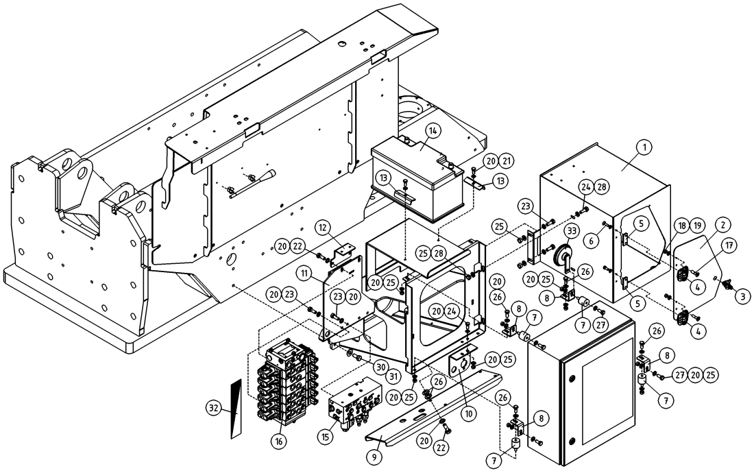 DINO 220XSE CLAMP FOR ROTATION UNIT