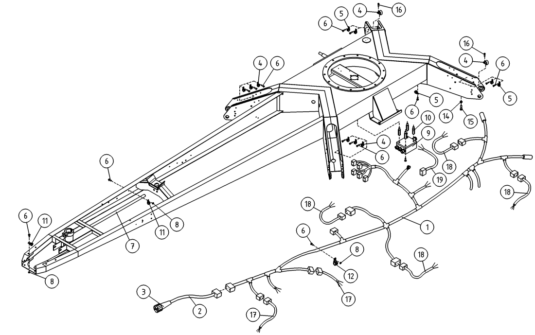 DINO 160XTII CHASSIS, ELECTRIC, HARNESS