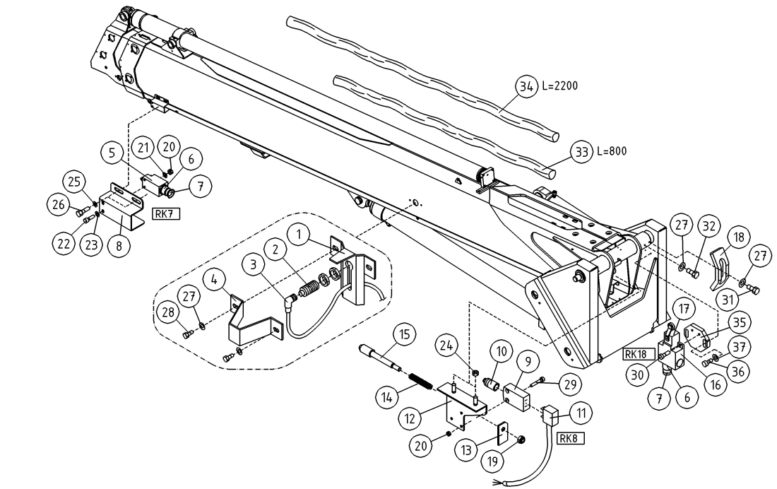 DINO 185XTS LIMIT SWITCHES