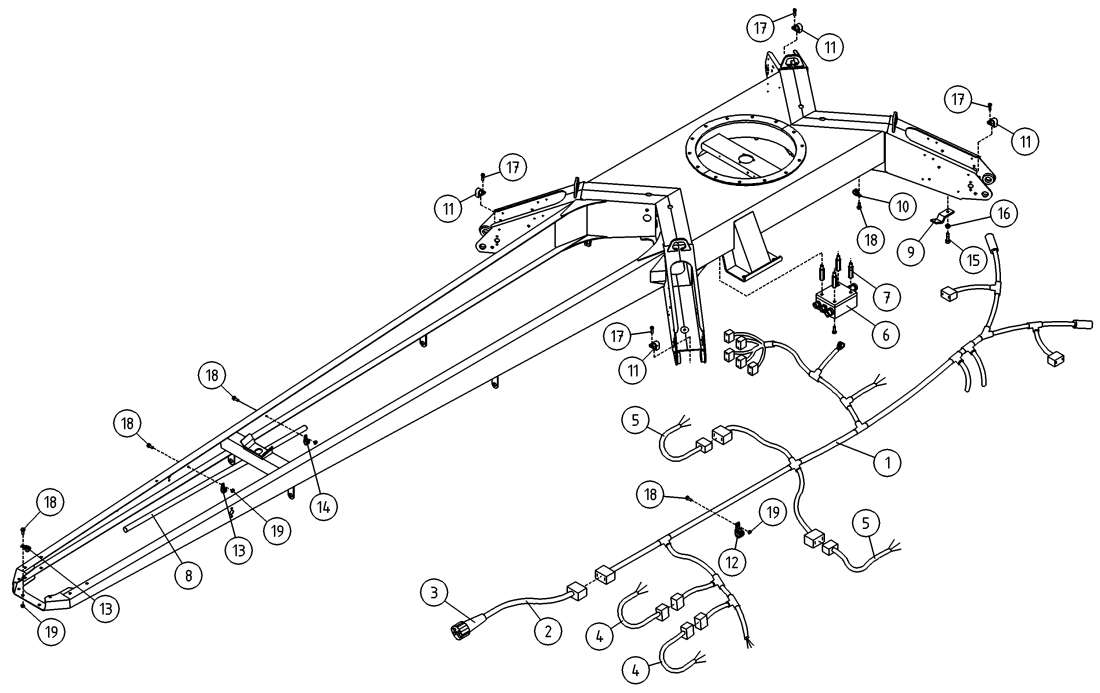 DINO 135TBII CHASSIS, ELECTRIC, HARNESS