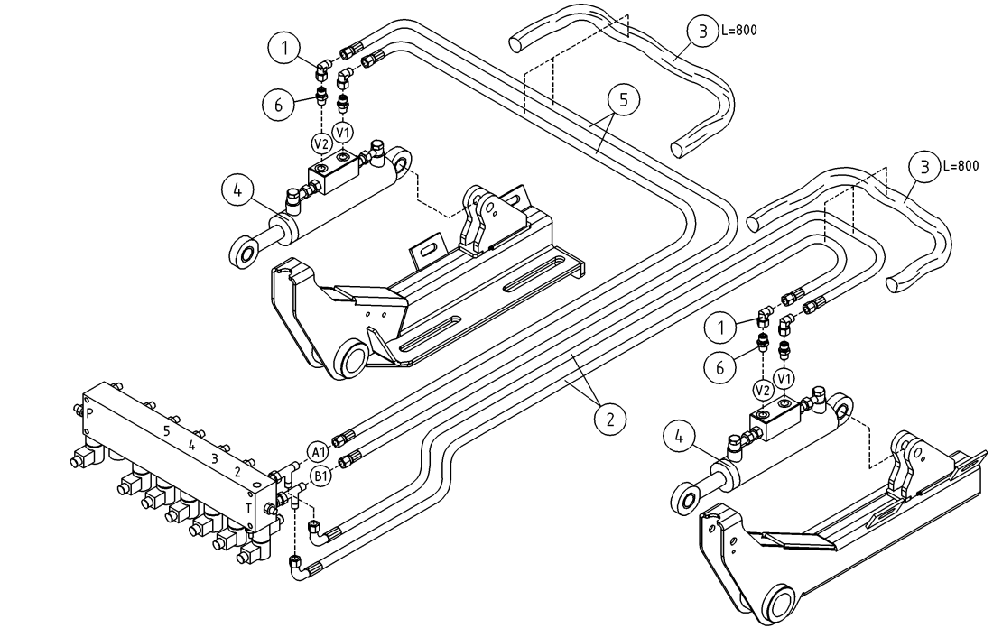 DINO 160XTII OPTION, HYDRAULICS  DRIVE MECHANISM