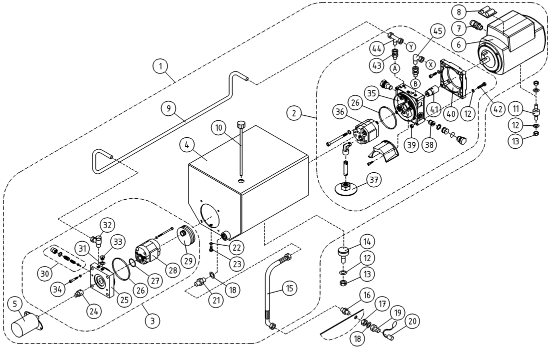 DINO 150T HYDRAULIC PUMP AND ELECTRIC MOTOR