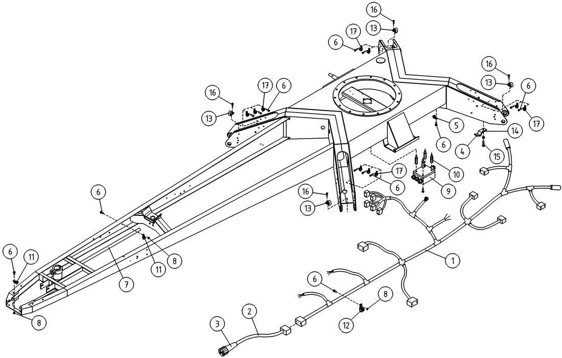 DINO 180TB CHASSIS, ELECTRIC HARNESS