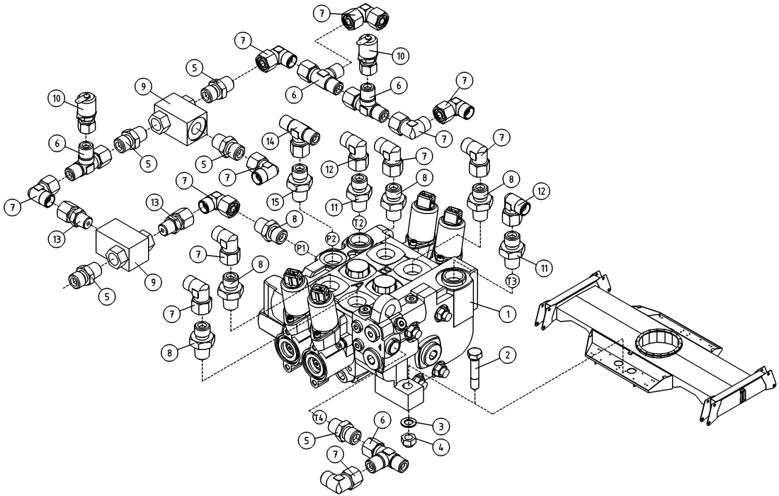 DINO 205RXT HYDRAULICS, STEERING VALVE