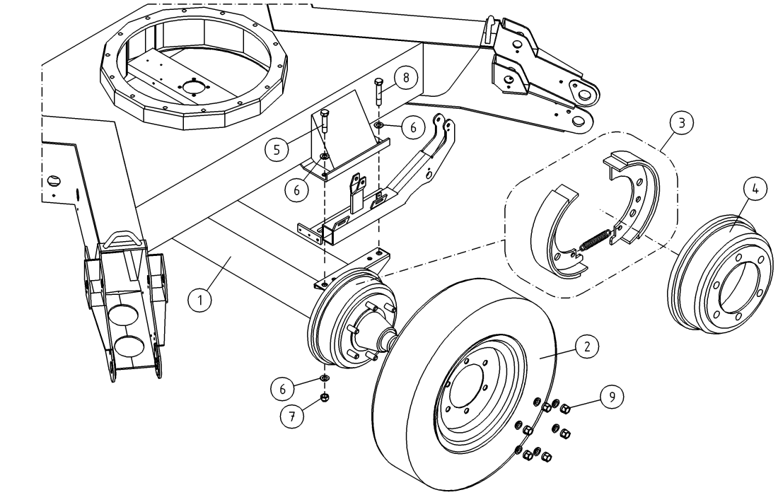 DINO 180XTII AXLE