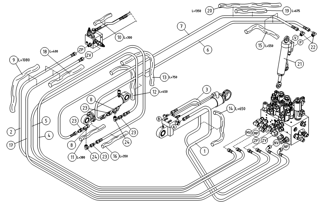 DINO 135TII HYDRAULICS, BOOMS