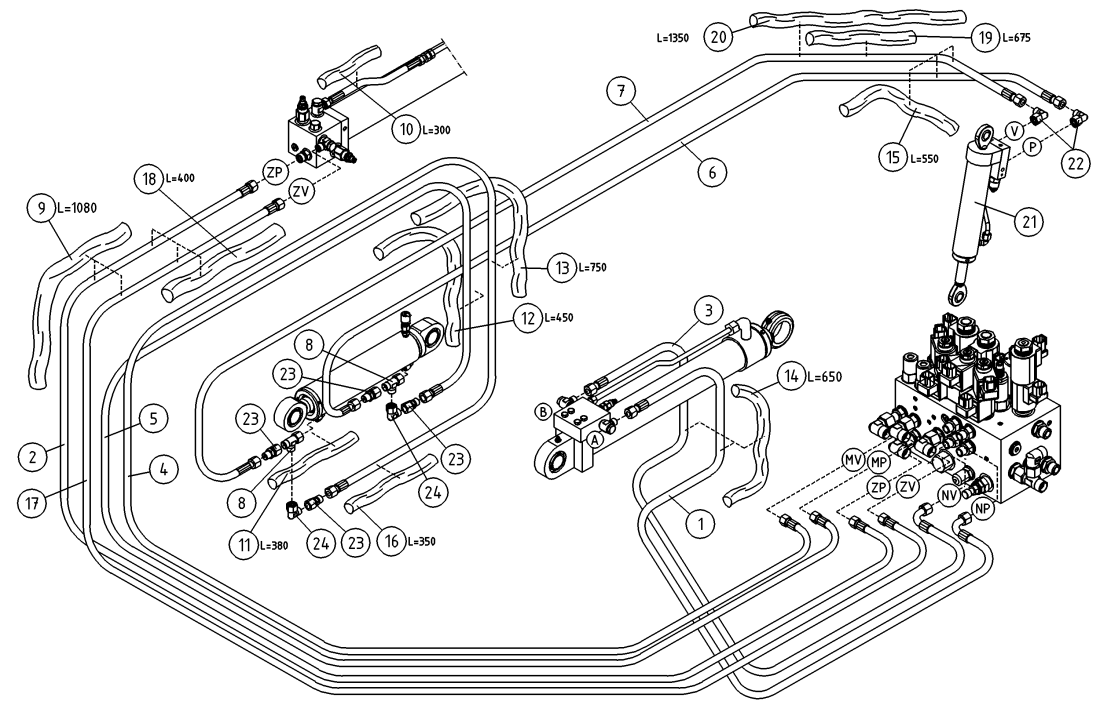 DINO 180TBII HYDRAULICS, BOOMS