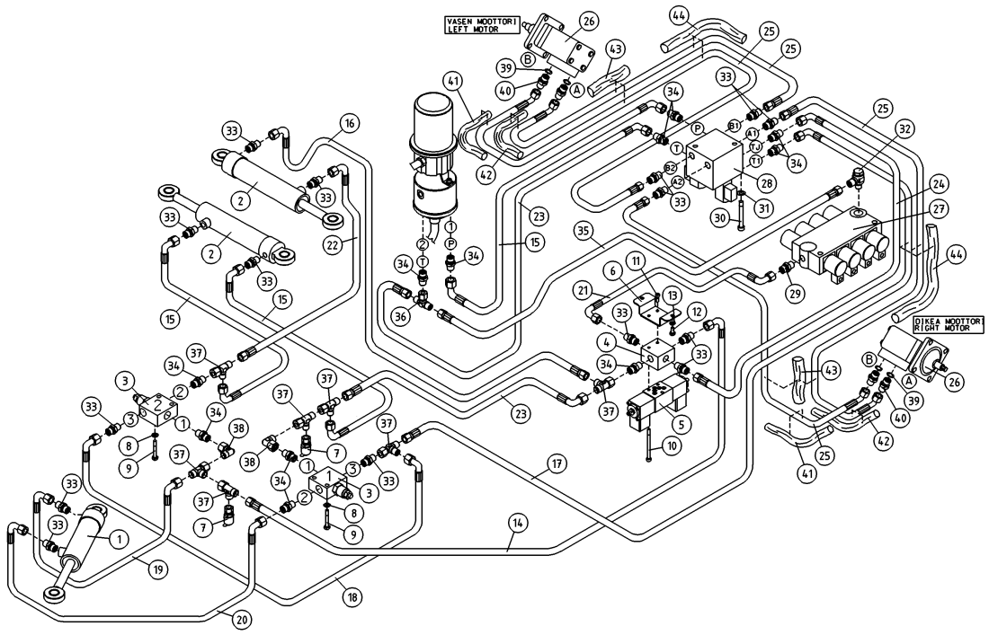 DINO 120TN HYDRAULICS, AXLE