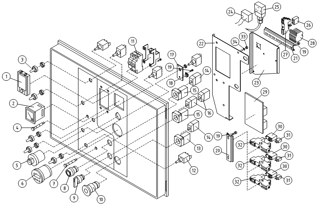 DINO 210XTBII LOWER CONTROL BOX COVER