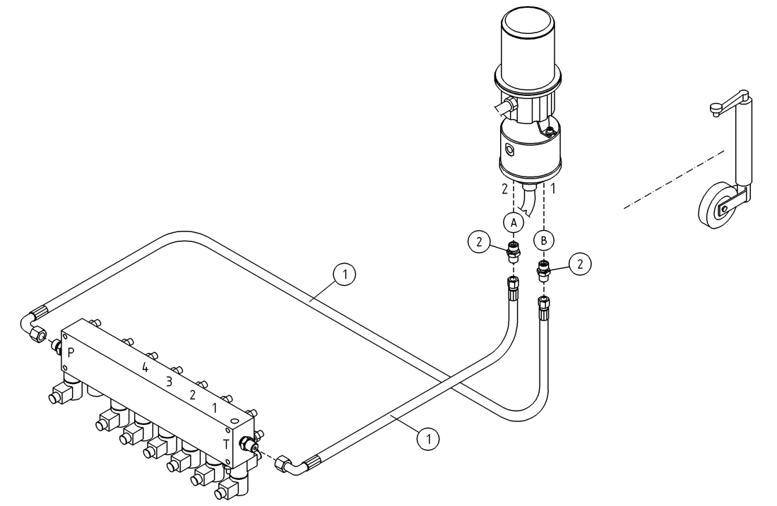 DINO 180XT OPTION, HYDRAULICS ROTATING ADAPTER