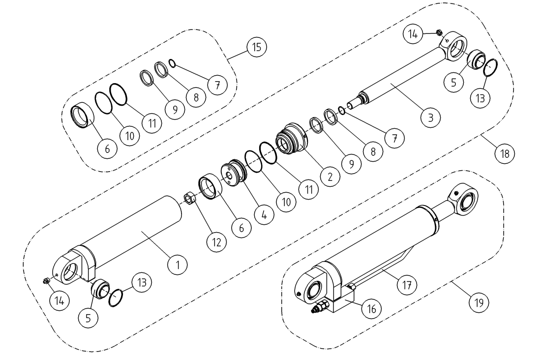 DINO 185XTS SLAVE CYLINDER