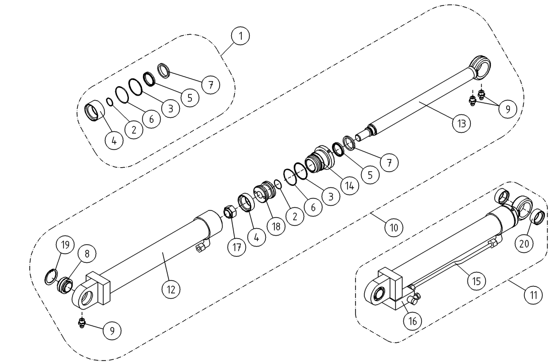 DINO 205RXT LIFT CYLINDER