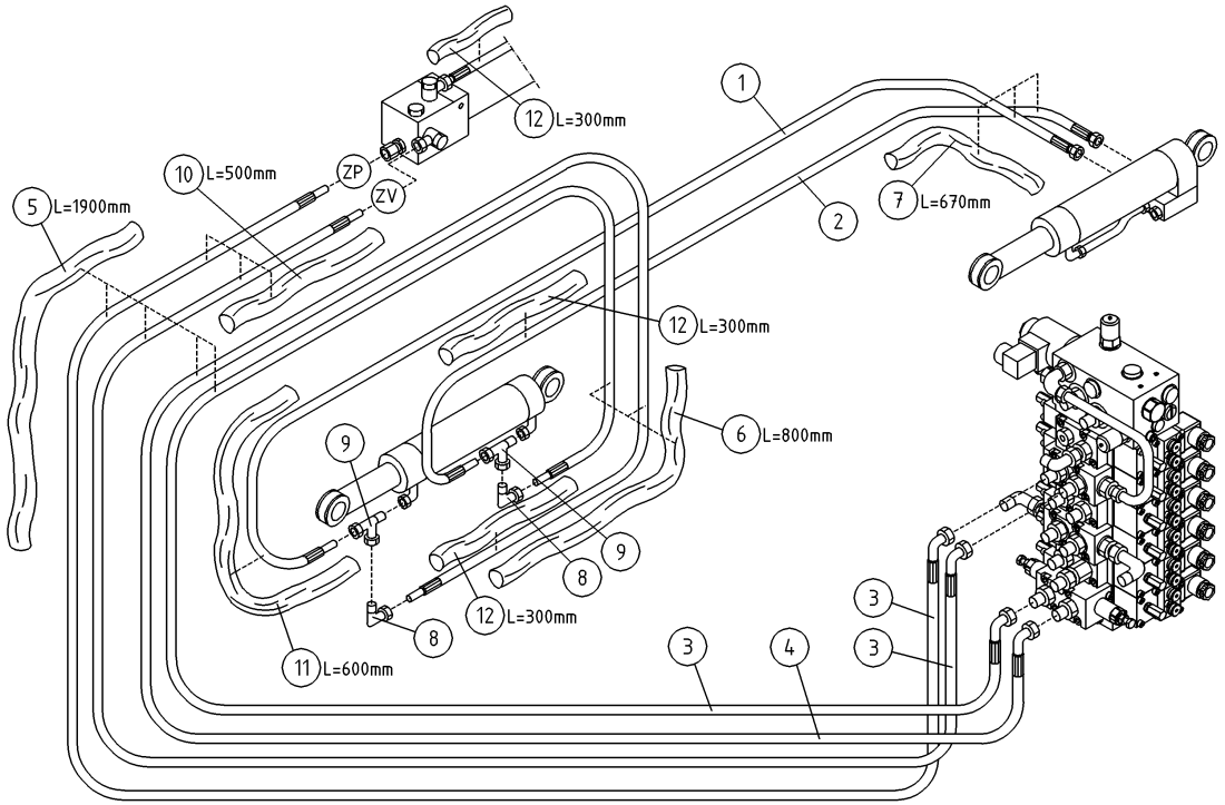 DINO 260XTD HYDRAULICS, BOOMS