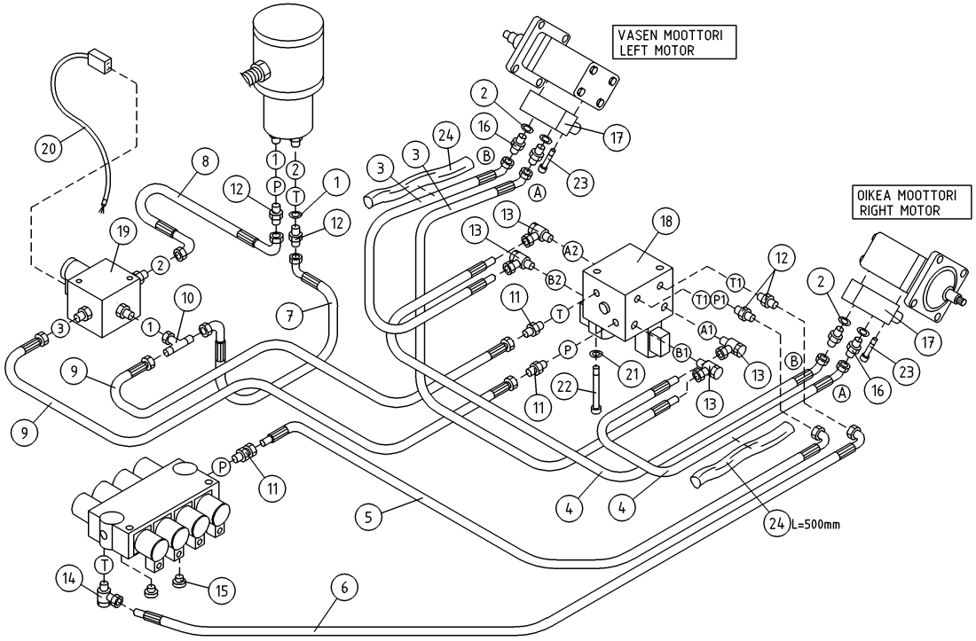 DINO 210XT HYDR./ DRIVE MECHANISM