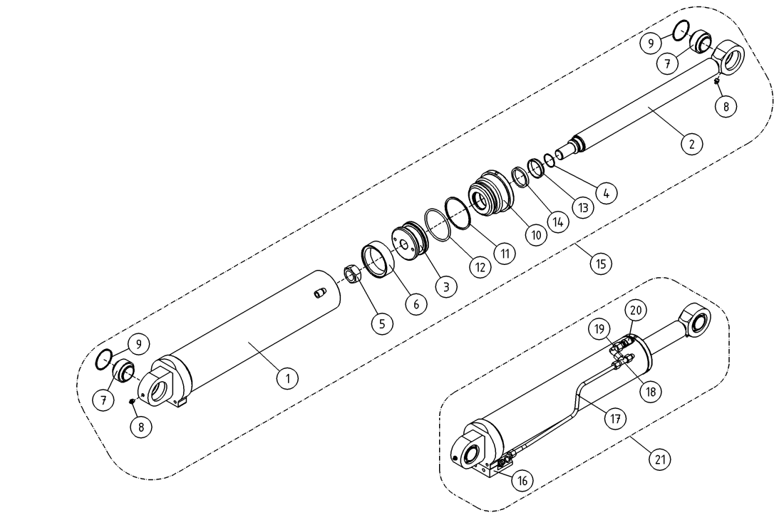 DINO 220XSE SLAVE CYLINDER