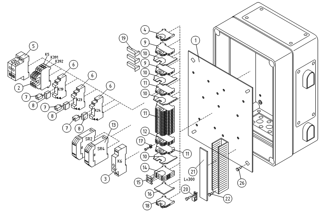 DINO 120TB LOWER CONTROL BOX