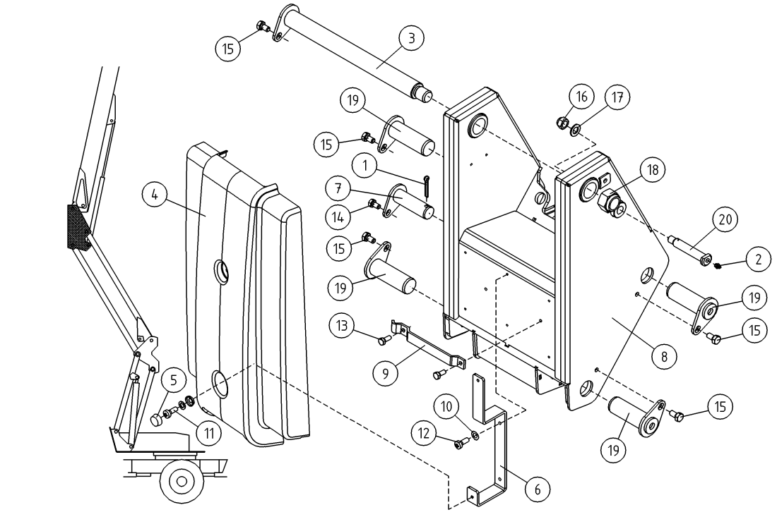 DINO 180XT ATTACHMENT FRAME