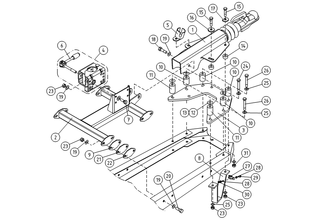 DINO 120TN TOWBAR COUPLING