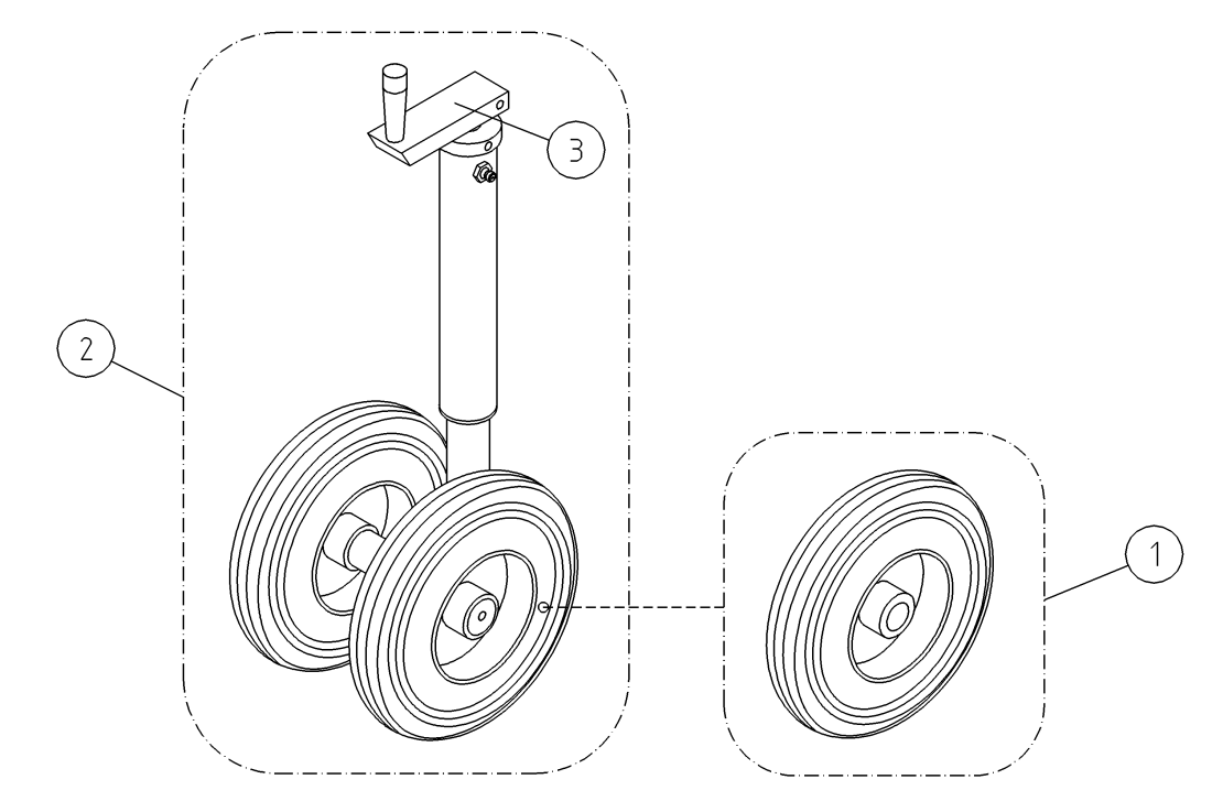 DINO 160XTII JOCKEY WHEEL